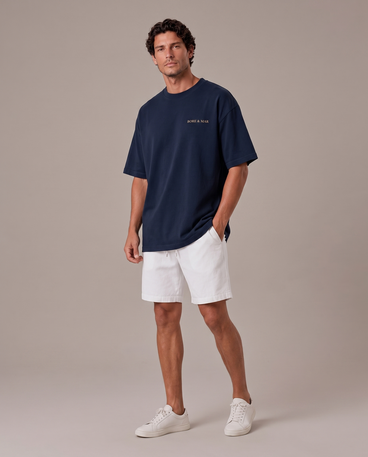 NAVY HORIZON T-SHIRT