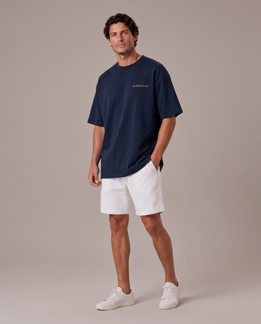 NAVY HORIZON T-SHIRT