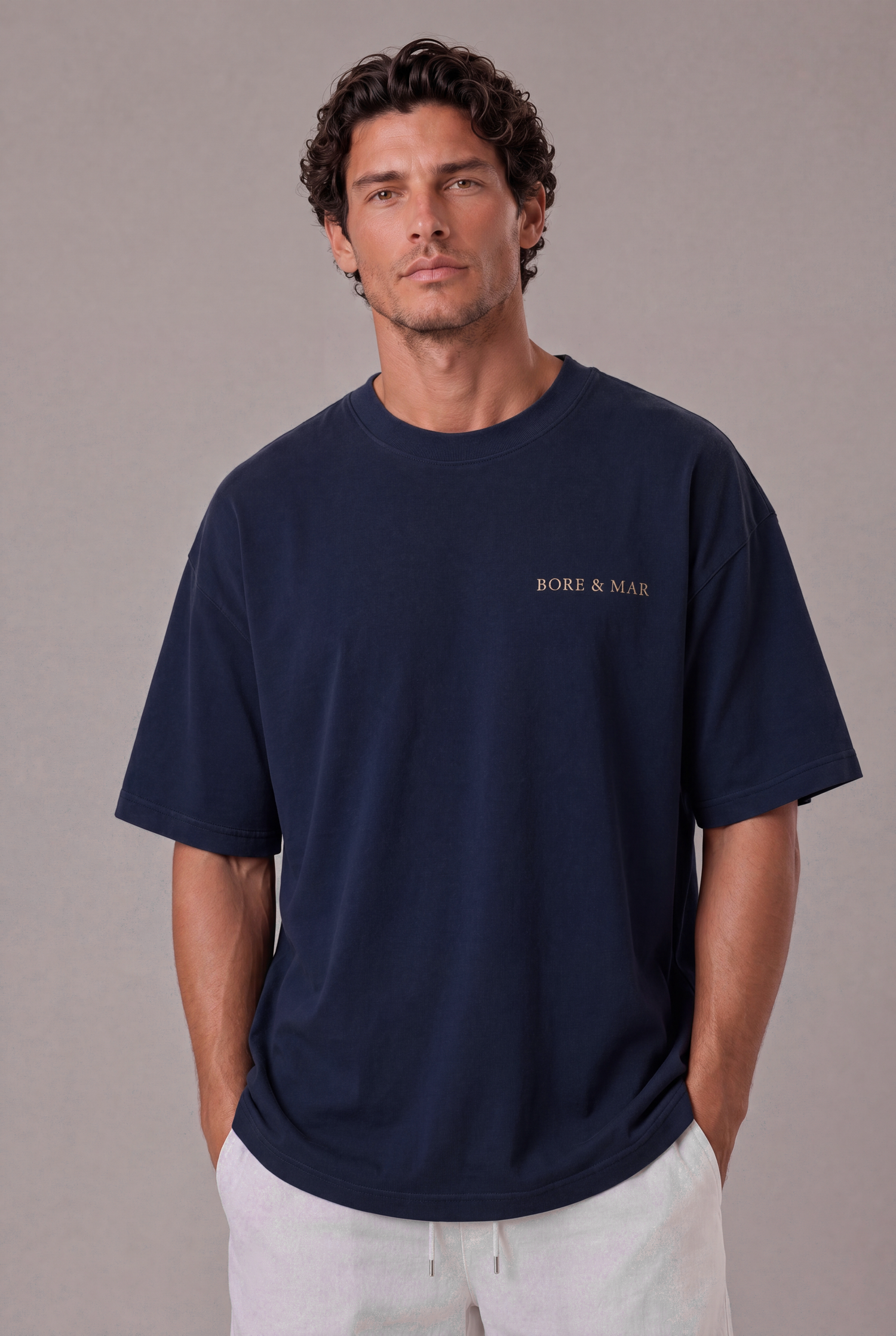 NAVY HORIZON T-SHIRT