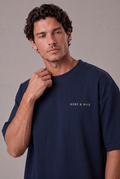 NAVY HORIZON T-SHIRT