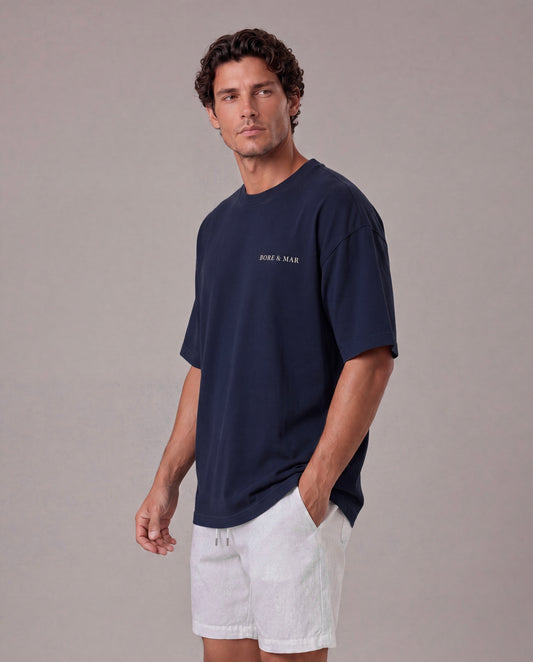 NAVY HORIZON T-SHIRT