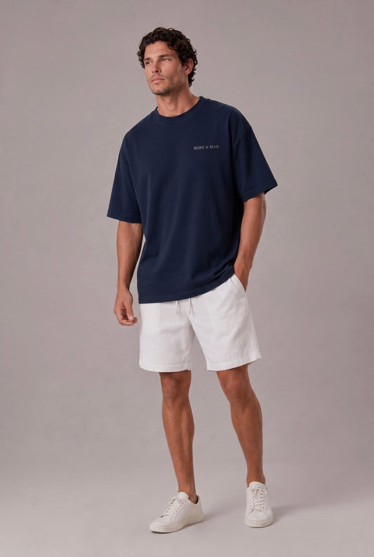 NAVY HORIZON T-SHIRT